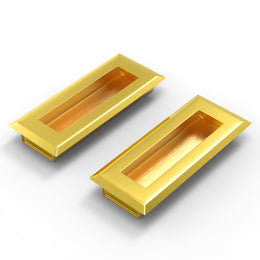 Plantex Sliding Door Handle/Concealed Handle for Sliding Door/96mm Concealed Handle for Wardrobe/Kitchen Cabinet - Pack of 2 (PVD Gold)