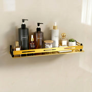 Plantex Shelf for Bathroom/Stainless Steel Shelf/Multipurose Shelf for Bathroom/Bathroom Accessoriece - (18 x 5 Inch, PVD Gold)