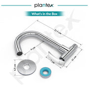 Plantex Kitchen Taps for Home Sink with Water Saving Aerator for Kitchen Tap/360Ãƒâ€šÃ‚Â° Swivel Spout Kitchen Sink Tap with Brass Wall Flange -(ZUR-1507-Chrome)