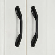 Plantex Cabinet Handle/96mm Handle for Wardrobe/Kitchen Handle/Pull-Push Handle for Home/Office - Pack of 2 (Black)