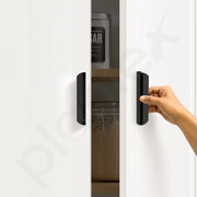 Plantex Cabinet Handle/Kitchen Cabinet Door Handle/Wardrobe/96 mm Cupboard Handle/Door Pull-Push Handle for Home/Office - Pack of 2 (Black)