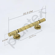 Plantex Door Handle/Pure Brass Main Door Handle/12 inch Pull-Push Handle for Home & Office/3 Years Warranty Pack of 1 (S - 138, Brass Antique)