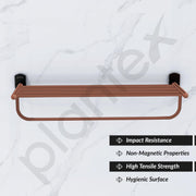 Plantex 304 Grade Stainless Steel 24 inch Towel Rack/Towel Rod for Bathroom/Napkin Hanger for Bathroom - Parv (Rose Gold & Black)