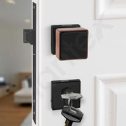 Plantex Heavy Duty Door Lock/Main Door Mortise Knob Lock/Handle Set for Home/Office/Door Accessories - (PT-011 Copper Antique & Black)