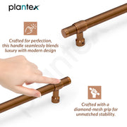 Plantex 12 Inch Main Door Handle/304 Grade Stainless Steel Handle for Door/Pull-Push Handle for Home/Office/3 Years Warranty By Plantex - Pack of 1 (APS-150, PVD Rose Gold)