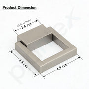 Plantex Drawer Kadi/2 Inch Chest Handle for Drawer/Square Cabinet Kadi/Pull-Push Small Kadi for Home/Office Drawer - Pack of 4 (SH-358, Satin White)