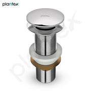 Plantex Pure Brass Waste Coupling for Kitchen Sink/5 inch Drain Out let System Full Thread Pop up Coupling for Wash Basin (Chrome - Pack of 1)