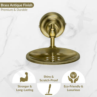 Plantex 304 Grade Stainless Steel Soap Dish/Soap Stand/Bathroom Soap Holder/Bathroom Accessories/Skyllo (Antique)