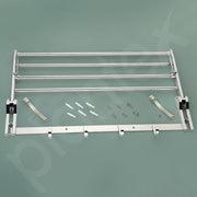 Plantex Stainless Steel Folding Towel Rack/Towel Stand for Bathroom/Towel Hanger/Bathroom Accessories (24-inch) Chrome