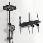 Plantex 304 Grade Stainless Steel Shower Panel for Bathroom/ Modern Shower System with Head Shower/Hand Shower & Massage Spray Jet for Bathroom (Gun Metal Grey)