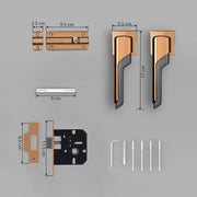 Plantex Heavy Duty Door Lock ÃƒÂ¢Ã¢â€šÂ¬Ã¢â‚¬Å“ Bathroom Door Lock/Mortise Keyless Handle Set for Home/Bathroom/Store Room/Balcony/Office with Baby Latch (7093 ÃƒÂ¢Ã¢â€šÂ¬Ã¢â‚¬Å“ PVD Choco & Satin Black Matt)