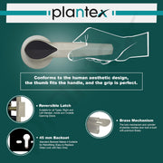 Plantex Heavy Duty Door Lock/Main Door Mortise Lock Handle/Handle Set for Home/Office/Door Accessories - (PT-012, Satin & Black)