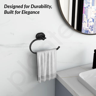 Plantex J4 Stainless Steel Towel Hanger for Wash Basin/Hand Towel Hanger/Napkin Holder for Wash Basin/Bathroom Accessories (PVD Black Finish) Onix