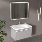 Plantex Vanity for Bathroom/Rectangle Cabinet with Wash Basin and Mirror/Bathroom Organizer for Home - (NZBC-08)