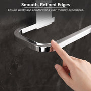 Plantex 304 Grade Stainless Steel 24 inch Towel Hanger for Bathroom/Hand Towel Holder/Single Towel Rod/Bathroom Accessories, Crystal (Chrome)