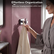Plantex Aqua Heavy-Duty Stainless Steel Robe Hook/Cloth-Towel Hanger/Bathroom Accessories - Chrome (Pack of 1)
