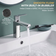 Plantex Pillar Tap for Wash Basin with Teflon Tape/Tap for Wash Basin/Water Tap-Chrome (Celesiya-1243)
