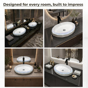 Plantex Ceramic Basin for Bathroom/Table Top Ceramic Basin/Washbasin for Bathroom - (NC-938)