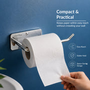 Plantex Stainless Steel Toilet Paper Roll Holder/Tissue Paper Holder in Bathroom/Kitchen/Bathroom Accessories - Wall Mount (Chrome)