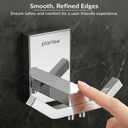 Plantex 304 Grade Stainless Steel Robe Hook/Towel Hanger/Cloth Hanger for Bathroom/Bathroom Accessories - Crystal (1405-Chrome)