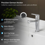 Plantex Pure Brass Pillar Cock Tap for Basin with Teflon Tape/Single Lever Basin Tap/Tabletop Wash Basin Tap/Faucet for Wash Basin (Dol-2301, Chrome)