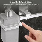 Plantex 304 Grade Stainless Steel Liquid Soap Dispenser/Shampoo Dispenser/Napkin Ring/Towel Holder for Bathroom/Bathroom Accessories - Crystal (1420-Chrome)