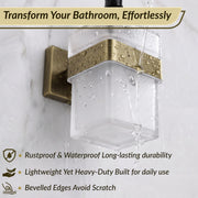 Plantex Stainless Steel Liquid Soap Dispenser for Bathroom/Liquid Shampoo Dispenser/Hand wash Dispenser/Bathroom Accessories - Pack of 1, Aqua (Brass Antique)