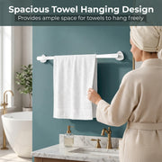 Plantex J4 Stainless Steel Towel Holder in Bathroom/Cloth Hanger for Bathroom/24 Inch Single Towel Rod/Bathroom Accessories (Chrome Finish) Angel