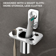 Plantex Stainless Steel Tooth Brush Holder/Tumbler Holder/Bathroom Accessories - (Dream - Chrome)