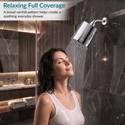 Plantex ABS Square Head Shower/4 Inch Overhead Rain Shower for Home/Hotel/Adjustable Shower Head for Bathroom - Pack of 1 (Chrome, 9011)