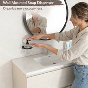 Plantex Liquid Soap Dispenser for Bathroom/Stainless Steel Glass Shampoo Dispenser/Hand wash/Bathroom Accessories - Pack of 1 (Black)