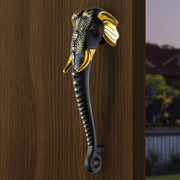 Plantex Heavy Duty Elephant Shape Handle for Main Door/Pull Push 11-Inches Main Door Handle for Home Decor/3 Years Warranty Pack of 1 (Brass Antique Finish)