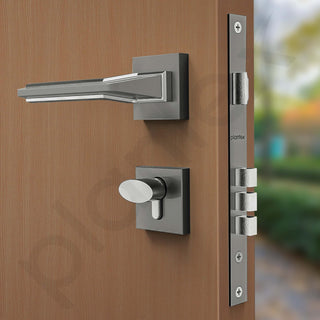 Plantex Triple Security Door Lock for Home/Main Door Lock Set with 3 Years of Warranty/Mortise Lock for Door with Brass Lock Body & Cylinder(Satin Black & Matt Finish)