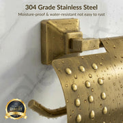 Plantex 304 Grade Stainless Steel Toilet Paper Holder/Toilet Paper Roll Holder/Toilet Tissue Paper Roll Holder/Bathroom Accessories - Squaro (Antique)