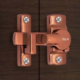 Plantex Door Latch/Flip Latch Lock/Door Latch Lock for Bathroom/Balcony/Wardobe/Bedroom/Door Stopper for Home/Chitkani/Latch Lock for Door/Baby Latch -Pack of 1 (PVD Rose Gold)