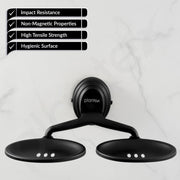 Plantex 304 Grade Stainless Steel Bathroom Double Soap Holder/Wall Mounted Soap Holder/Bathroom Accessories - Cubic (Black)