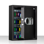Plantex Safe Locker/Key Holder Locker Box For Home, Office,Hotel/Electronic Keypad/Dual Password Code Access Lock/LED Light/2 Years Warranty By Plantex - 20Litre/71 Keyhooks and Keychains - Black