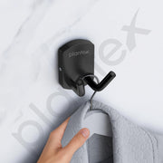 Plantex 304 Grade Stainless Steel Robe Hook/Robe Hooks for Bathroom/Cloth Hanger for Wall/Hooks/Bathroom Accessories - Black (Parv)