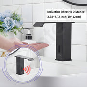 Plantex Solid Brass Sensor Tap for Wash Basin/Automatic Touchless Tap for Basin/Electronic Basin Tap/Pillar Tap for Wash Basin (Black)