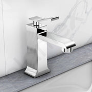 Plantex Pillar Cock/Pure Brass Pillar Cock for Wash Basin with Teflon Tape/Single Lever Tabletop Basin Tap - (DR003, Chrome)