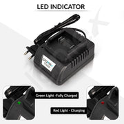 Plantex 21V Battery Charger/Charging Currant 2 Ampier/Power Charger (FA-1201600ST, Black)
