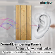 Plantex PVC Panel for Wall 10 Feet/3D Wall Panel Louvers Panel for Interior DÃ©cor/Fluted PVC Panels for Walls/Home & Office Use/Pack of 10 Covers 100 Sq. Ft (Golden Oak - 2G)