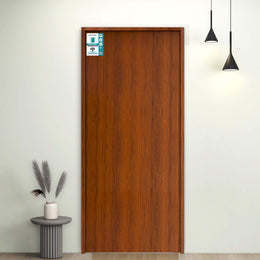 Plantex WPC Doors for Bathroom (25 mm - Thickness)/Termiteproof Bathroom Door/2.25x6.5 Feet Wooden Finished Door for Home/Balcony/Office/Kitchen, Density-550 (27x78 inch,19.5 kg- Classic Wooden)