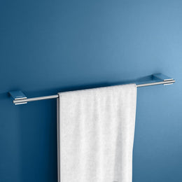 Plantex Towel Rod for Bathroom/304 Grade Stainless Steel Towel Bar/24 Inch Towel Hanger/Towel Holder/Bathroom Accessories - Pack of 1 (Regent, Chrome)