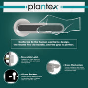 Plantex Main Door Lock/Mortise Lock for Door with 3 Years of Warranty - Robust Door Lock for Home with Brass Lock Body & Cylinder(Satin & Black Finish)