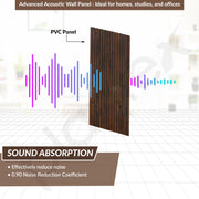 Plantex PVC Wall Panel/Louvers Panel/3d Wall Panel for Interior Wall DÃ©cor/Eco-Friendly Fluted Panel For home/- Pack of 5,Covers - 50 Sq. Ft (Espresso Brown-12 Inch x 10 Ft)