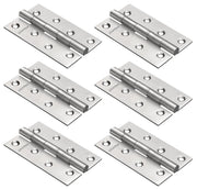 Plantex Heavy Duty Door Hinges 4 inch x 14 Gauge/1.8 mm Thickness Home/Office/Hotel/Hinges for Main Door/Wooden/Bedroom/Kitchen/Kabza/Soft Close Door Hinges - Pack of 6 (Satin Matt)
