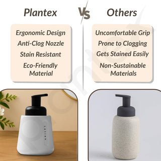 Plantex Ceramic Soap Dispenser for Washbasin/Hand Soap Dispenser/Soap Dispenser for Kitchen/Bathroom Accessories - Pack of 1