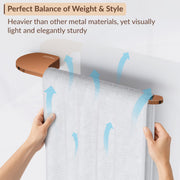 Plantex Smero Brass Towel Hanger for Wash Basin/Napkin Holder for Bathroom/Towel Ring/Towel Holder/Bathroom Accessories (Smart - PVD Rose Gold Finish)