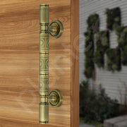 Plantex Door Handle/Pure Brass Main Door Handle/12 inch Pull-Push Handle for Home & Office/3 Years Warranty Pack of 1 (S - 138, Brass Antique)